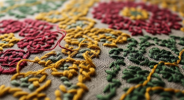 detaliu cusătură tradițională